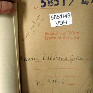 5851-49 ROBINSON Maria Catharina Johanna a