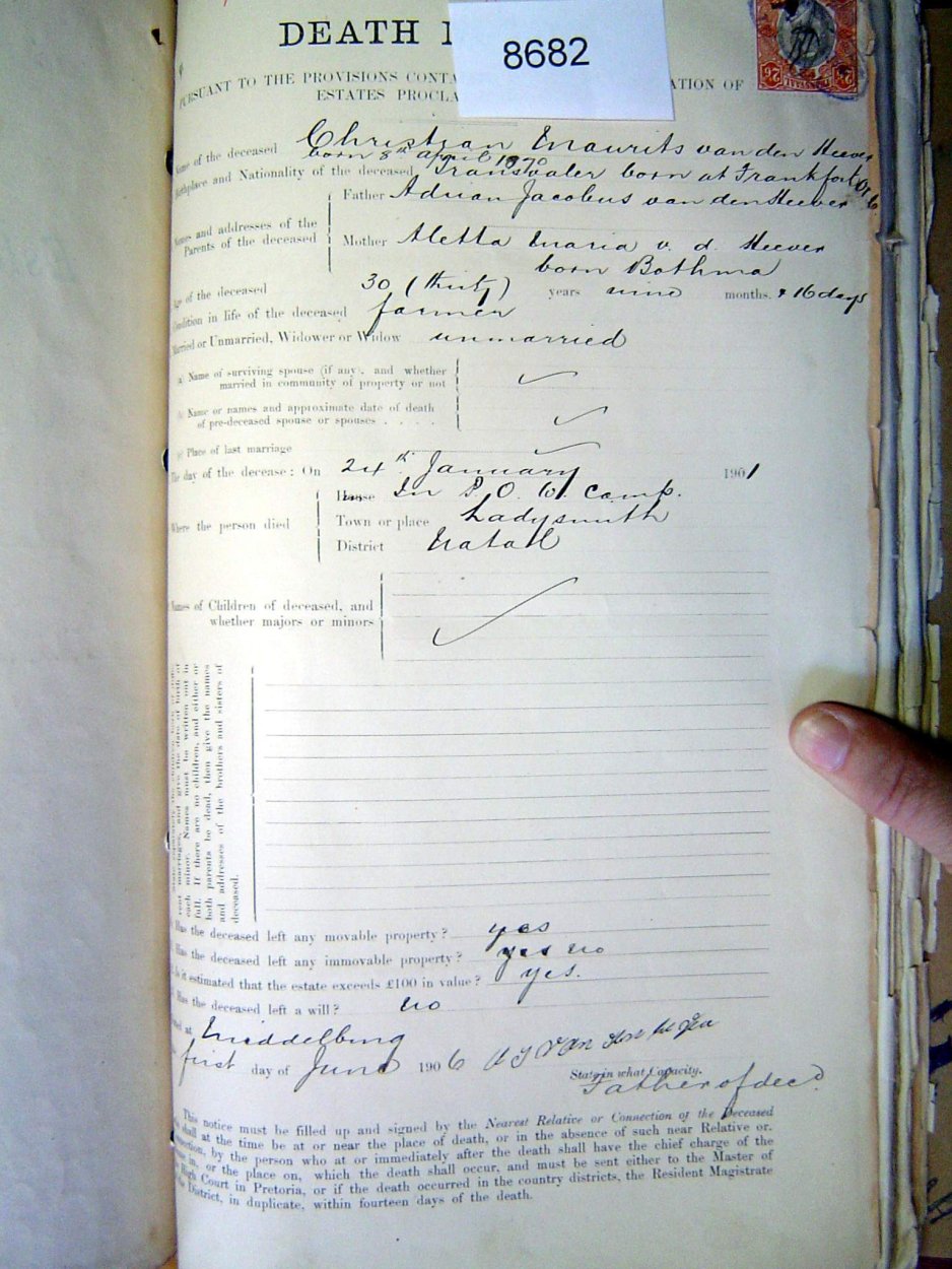 8682 VD HEEVER Christian Maurits a 8682 VD HEEVER Christian Maurits a