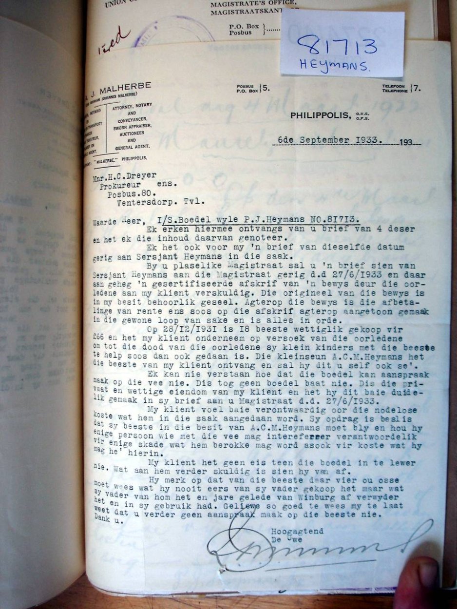 81713 HEYMANS Paul Jacobus _08 81713 HEYMANS Paul Jacobus _08