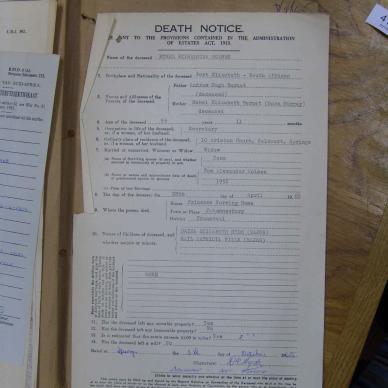 HOLMES Ethel Wilhelmina nee BURNET - died 28 Apr 1965