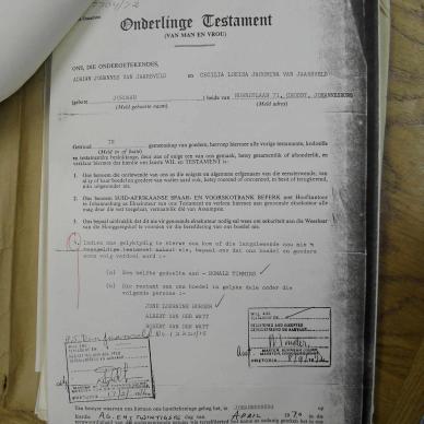 JAARSVELD Adriaan Johannes VAN - died 15 Oct 1975