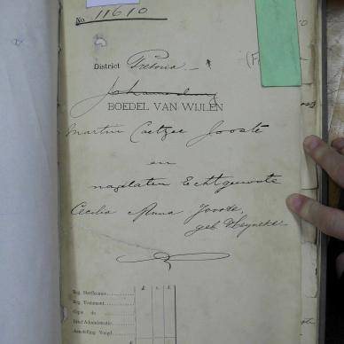 JOOSTE Martin Coetzee - died 4 Aug 1896