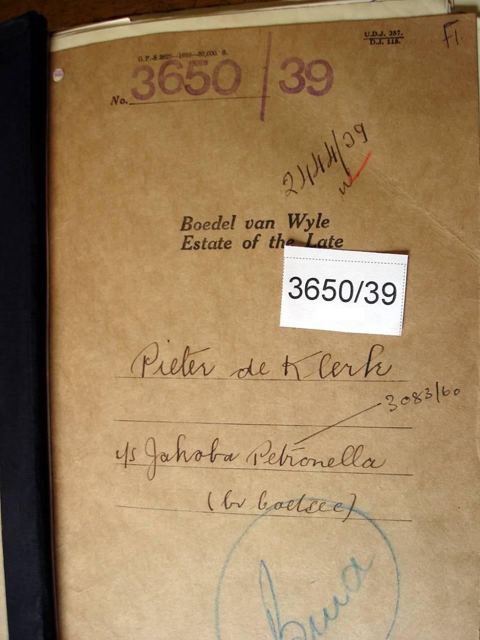 3650-39 DE KLERK Pieter a