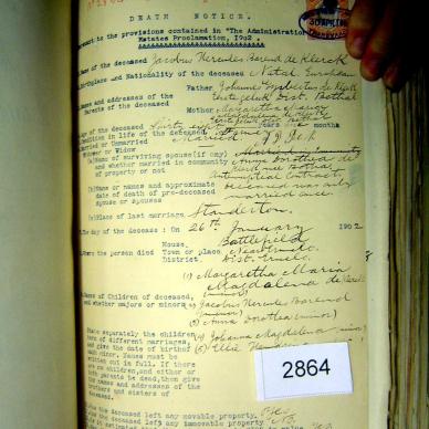 2864 DE KLERCK Jacobus Hercules Barend b