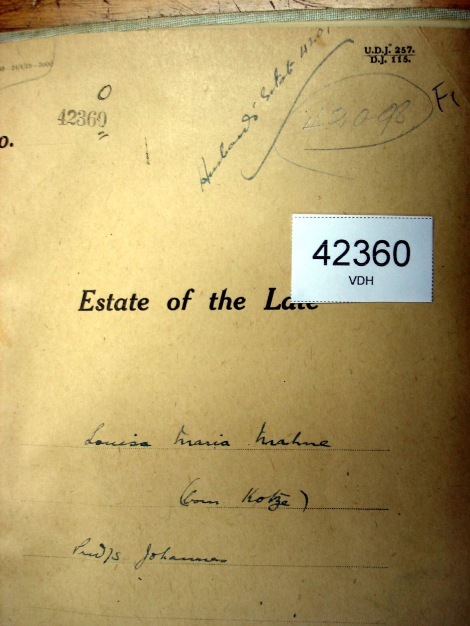42360 KOTZE Louis Maria a 42360 KOTZE Louis Maria a