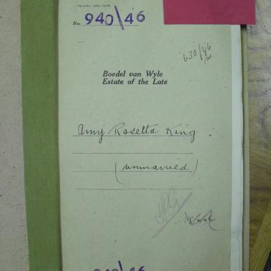 KING Amy Rosetta - died 19 Dec 1945