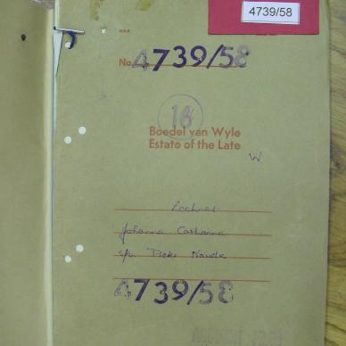 LOCHNER Johanna Catharina gebore DE WET - oorlede 9 Feb 1958