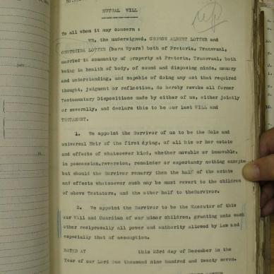 LOTTER Geertruida nee WEYERS - oorlede 22 Mei 1929