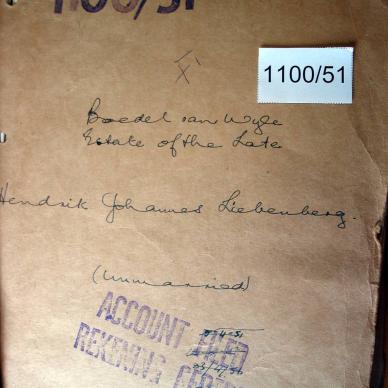 1100-51 LIEBENBERG Hendrik Johannes a