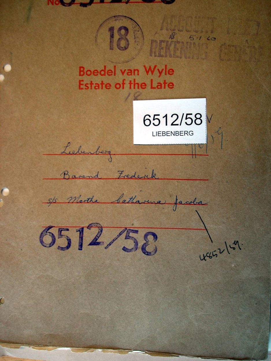 6512-58 LIEBENBERG Barend Frederik _01 6512-58 LIEBENBERG Barend Frederik _01