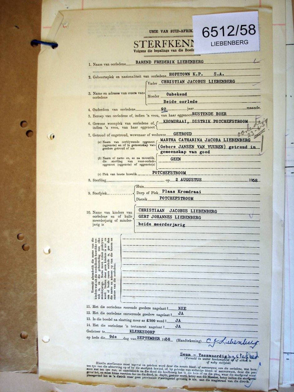 6512-58 LIEBENBERG Barend Frederik _02 6512-58 LIEBENBERG Barend Frederik _02