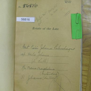 LABUSCHAGNE Gert Pieter Johannes - died 20 Dec 1924