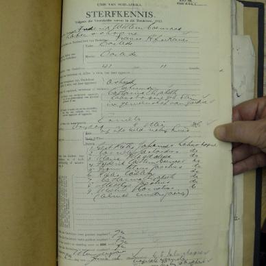 LABUSCHAGNE Frederik Willem Coenraad - oorlede 8 Mei 1936