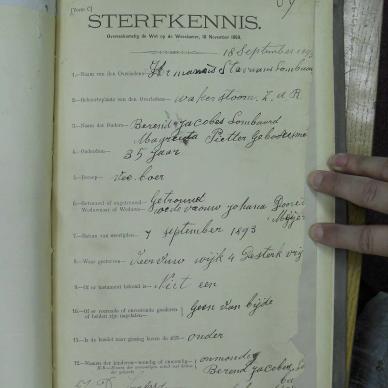LOMBARD Hermanus Stephanus - died 7 Sep 1893