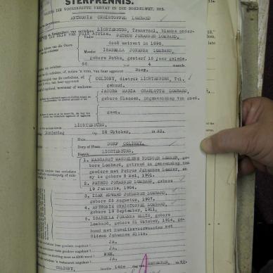 LOMBARD Anthonie Christoffel - dieddddd 28 Oct 1943