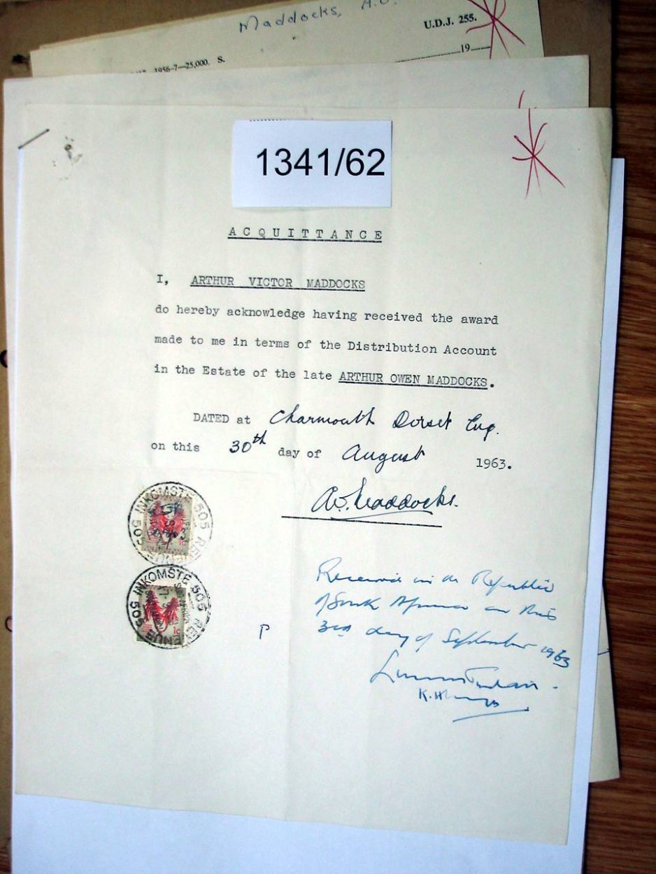 1341-62 MADDOCKS Arthur Owen _14 1341-62 MADDOCKS Arthur Owen _14