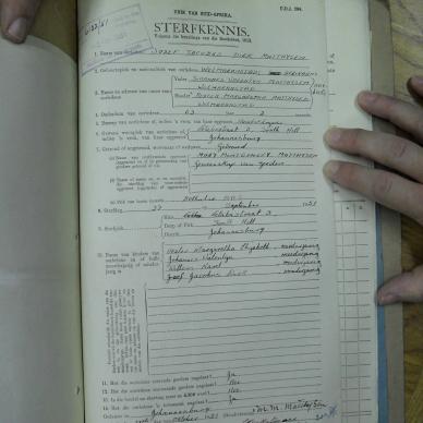 MATTHYSEN Josef Jacobus Dirk - died 27 Sep 1951