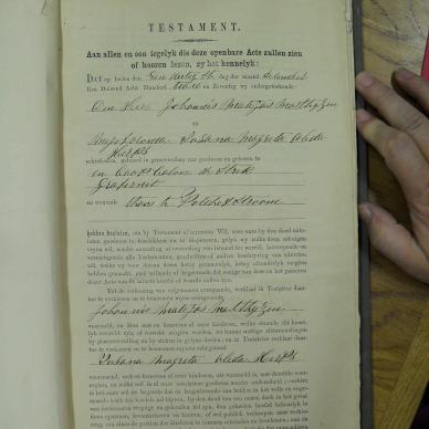 MATTHYSEN Johannes Mathias - died 14 Jan 1890