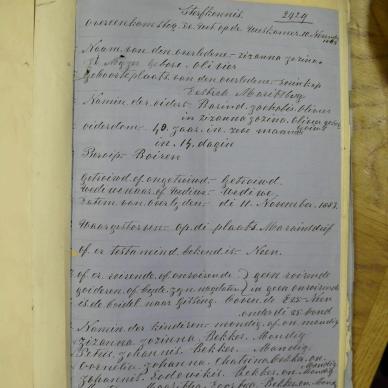 MEYER Susanna Josina DE born OLIVIER - died 11 Nov 1883