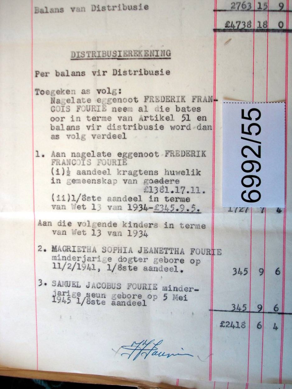 6992-55 NORTJE Catharina Aletta Maria Sophia c 6992-55 NORTJE Catharina Aletta Maria Sophia c