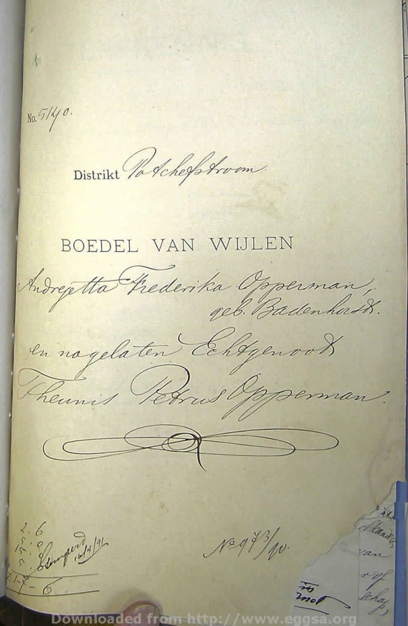 1889 TAB MHG O05140 OPPERMAN ANDREJETTA 01 1889 TAB MHG O05140 OPPERMAN ANDREJETTA 01