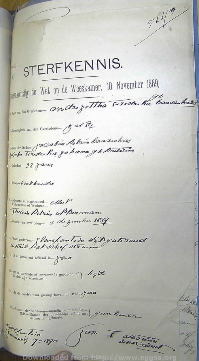 1889 TAB MHG O05140 OPPERMAN ANDREJETTA 02 1889 TAB MHG O05140 OPPERMAN ANDREJETTA 02