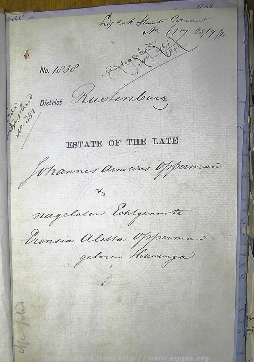 1881 TAB MHG 01838 OPPERMAN JOHANNES ARNOLDUS 03 1881 TAB MHG 01838 OPPERMAN JOHANNES ARNOLDUS 03