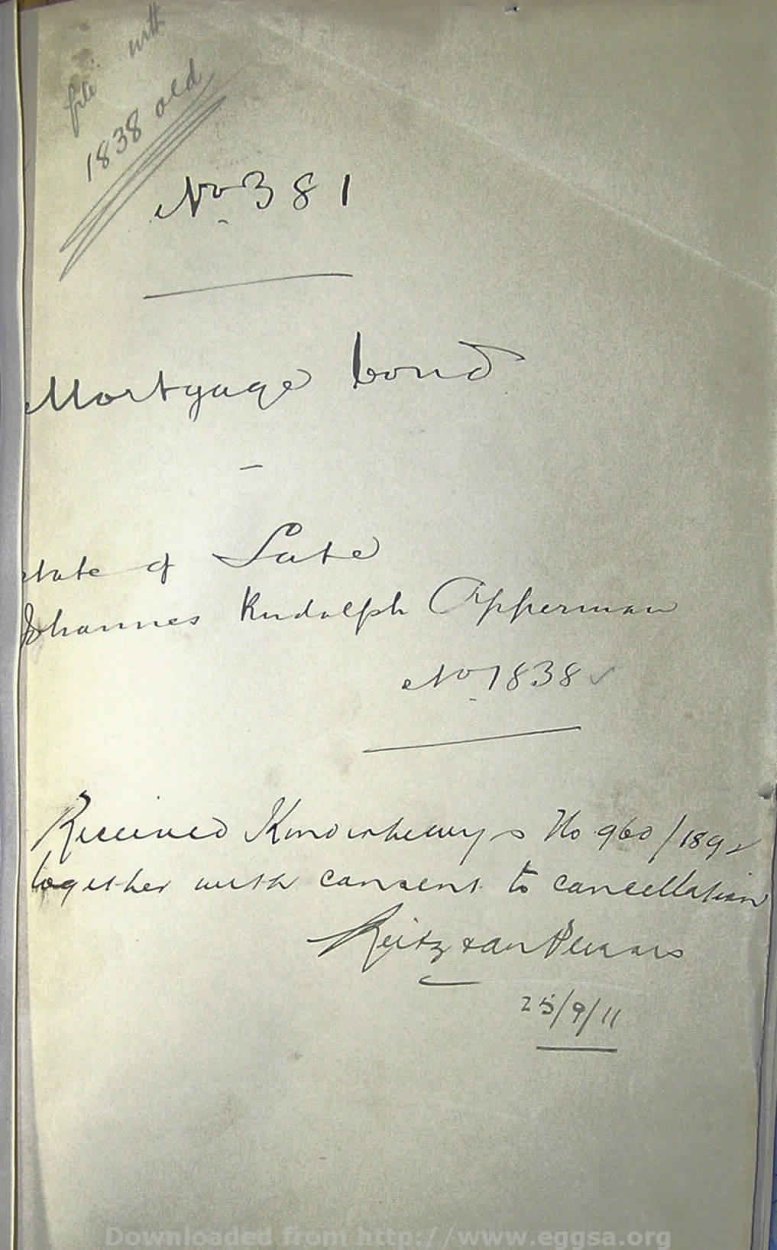 1881 TAB MHG 01838 OPPERMAN JOHANNES ARNOLDUS 33 1881 TAB MHG 01838 OPPERMAN JOHANNES ARNOLDUS 33