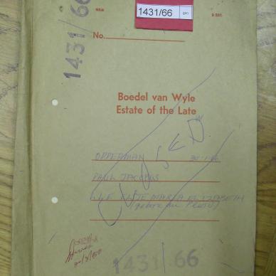 OPPERMAN Paul Jacobus - oorlede 30 Jan 1966