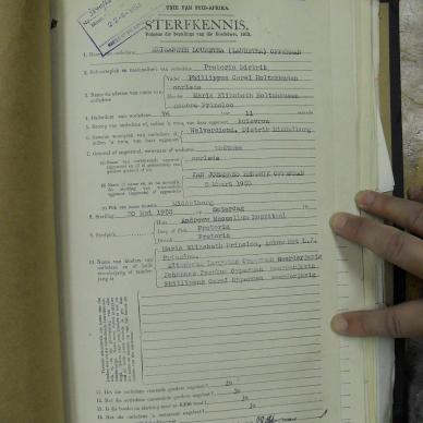 OPPERMAN Elizabeth Louretha nee HOLTZHAUSEN - oorlede 30 Mei 1953