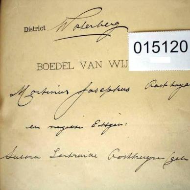 0-15120 OOSTHUIZEN Martinus Josephus as