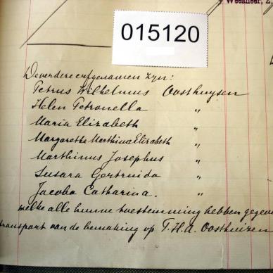 0-15120 OOSTHUIZEN Martinus Josephus f