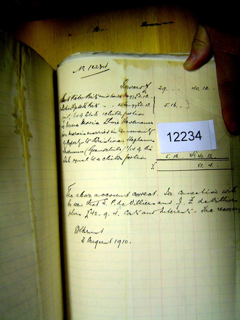 12234 OOSTHUYSEN Dirk Wilhelmus i 12234 OOSTHUYSEN Dirk Wilhelmus i