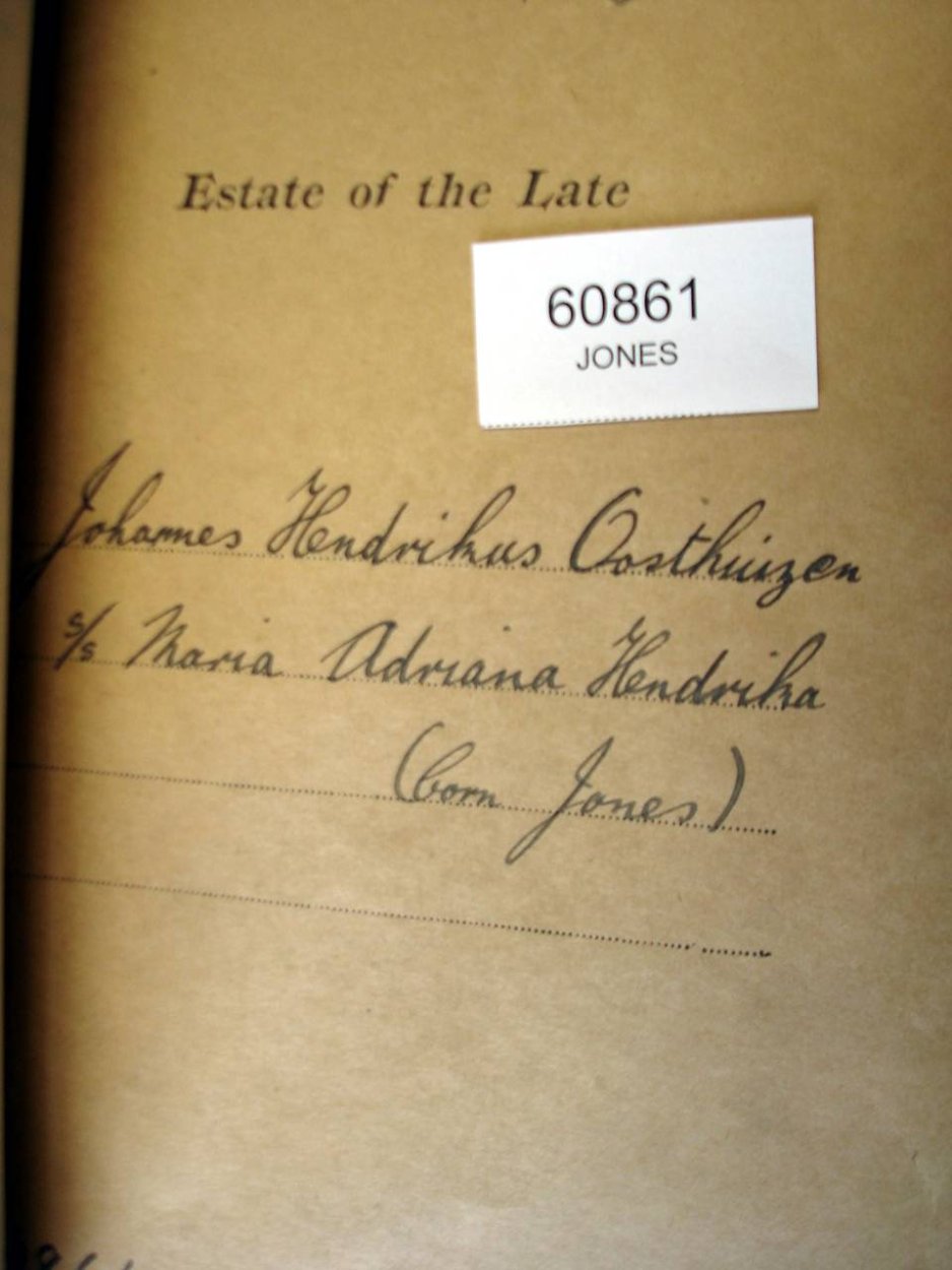 60861 OOSTHUIZEN Johannes Hendrikus a 60861 OOSTHUIZEN Johannes Hendrikus a