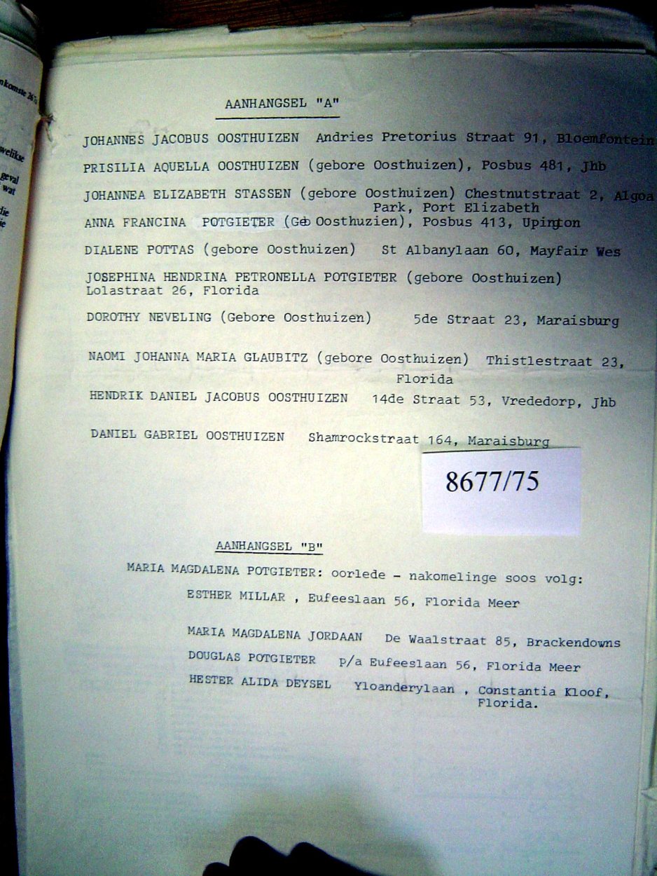 8677-75 OOSTHUIZEN Daniel Gabriel _12 8677-75 OOSTHUIZEN Daniel Gabriel _12