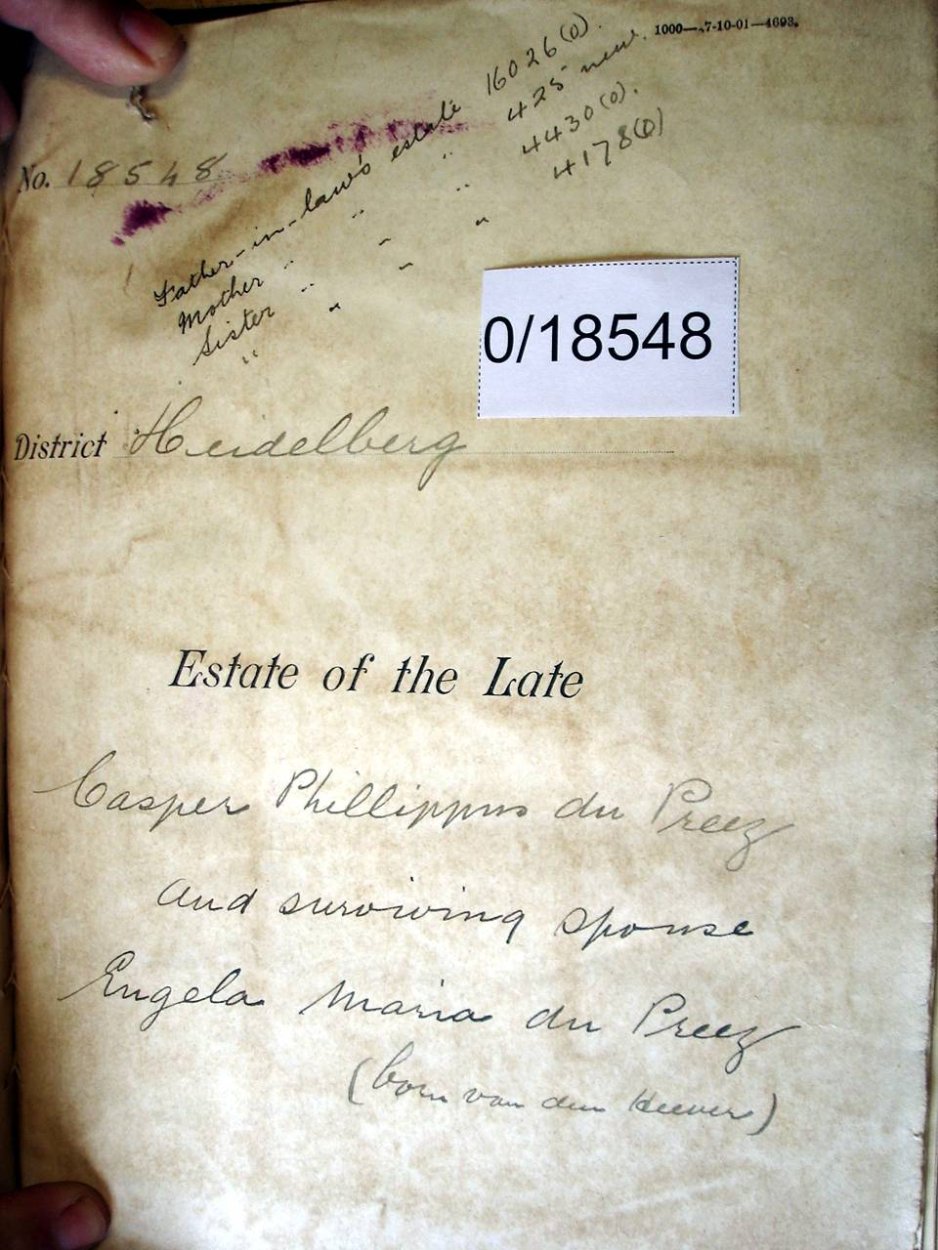 0-18548 DU PREEZ Casper Phillippus a 0-18548 DU PREEZ Casper Phillippus a