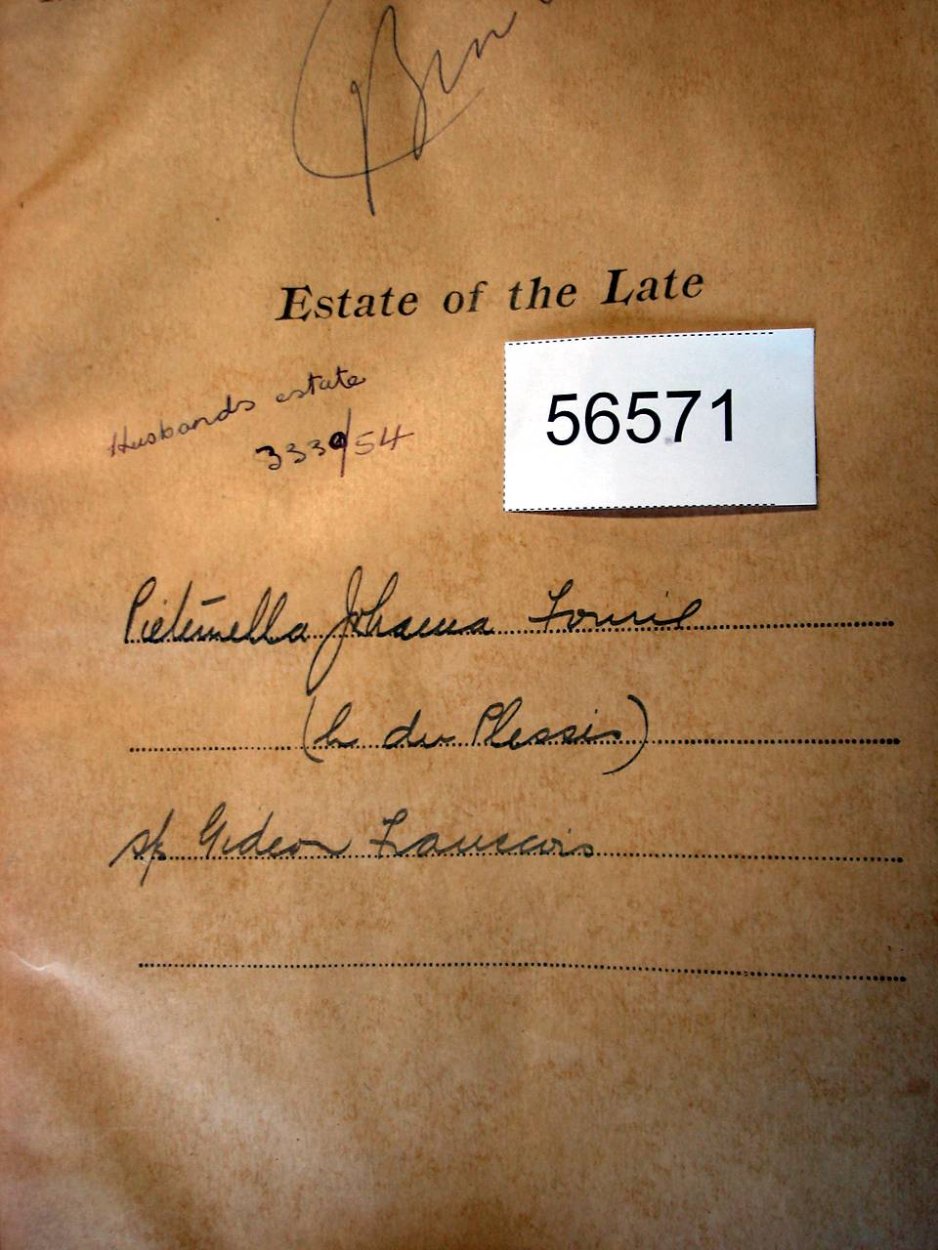 56571 DU PLESSIS Pieternella Johanna a 56571 DU PLESSIS Pieternella Johanna a