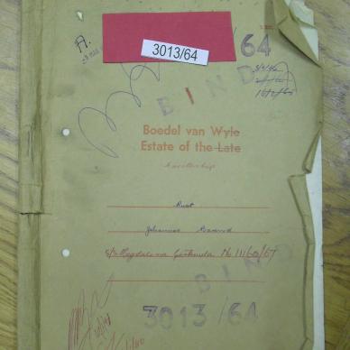 RUST Johannes Barend - oorlede 1964
