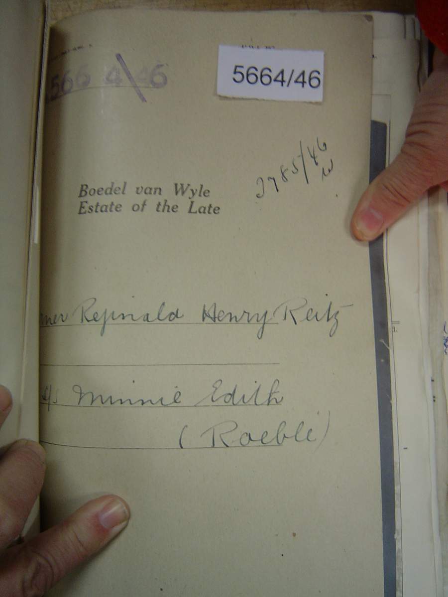 5664-46 REITZ Ferner Reginald Henrya 5664-46 REITZ Ferner Reginald Henrya