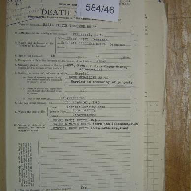 REITZ Basil Victor Theodore
