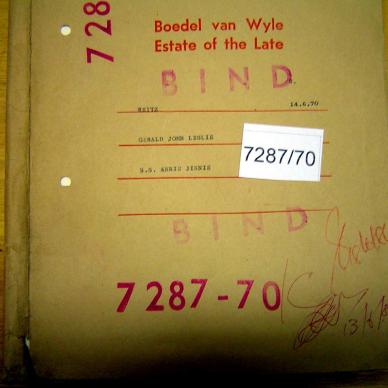 7287-70 REITZ Gerald John Leslie a