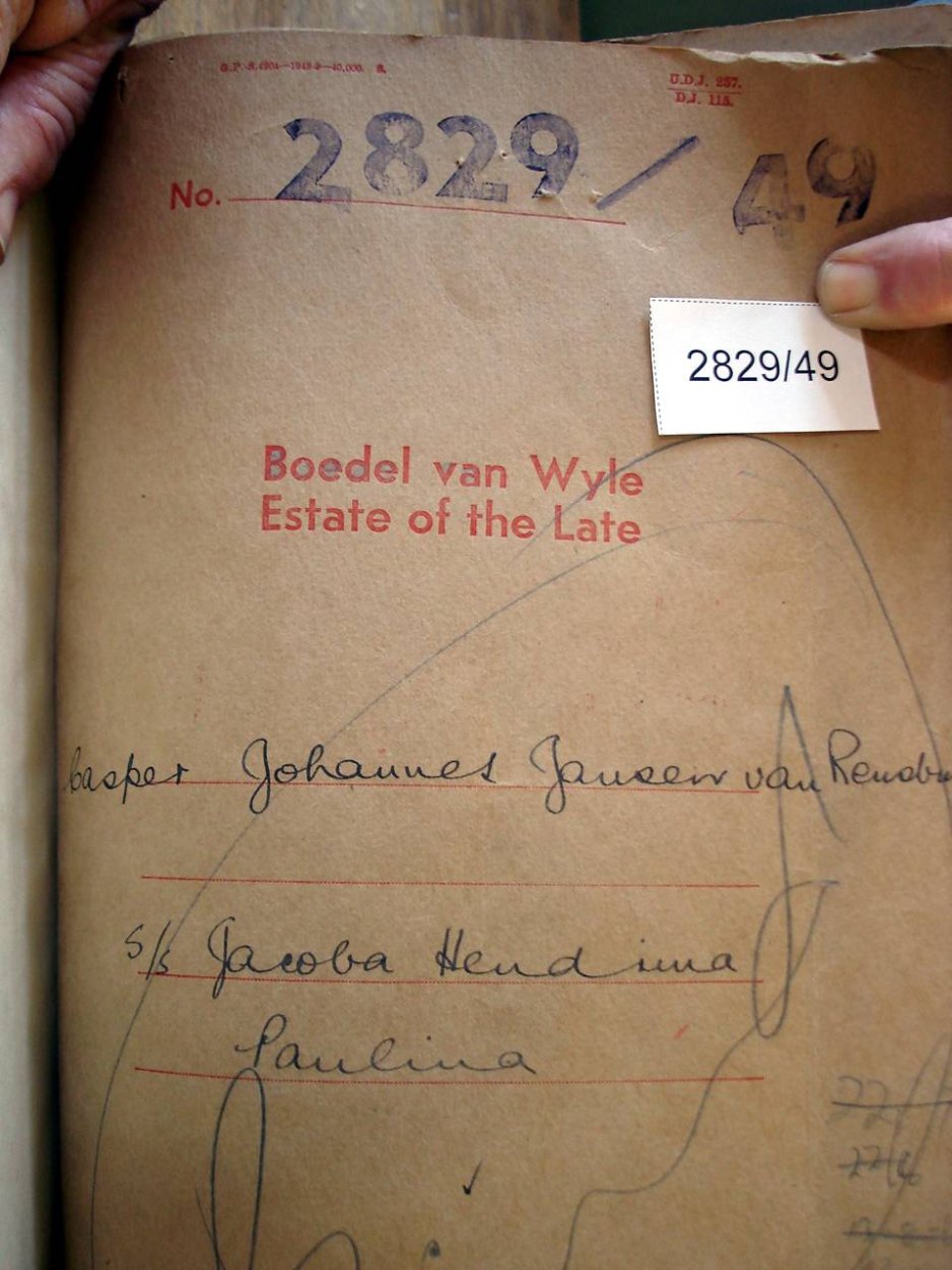 2829-49 J VAN RENSBURG Casper Johannes a 2829-49 J VAN RENSBURG Casper Johannes a