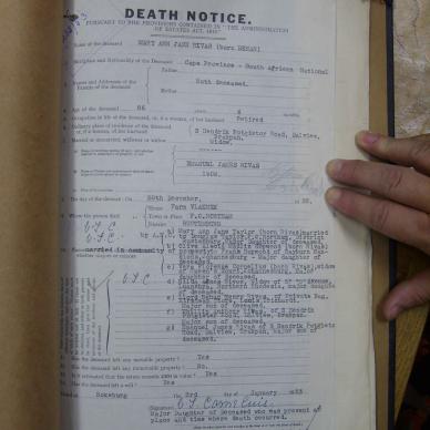 RIVAS Mary Ann Jane nee BEHAN - died 28 Dec 1952