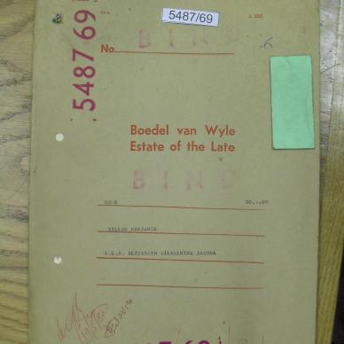 ROUX Willem Benjamin - died 30 May 1969