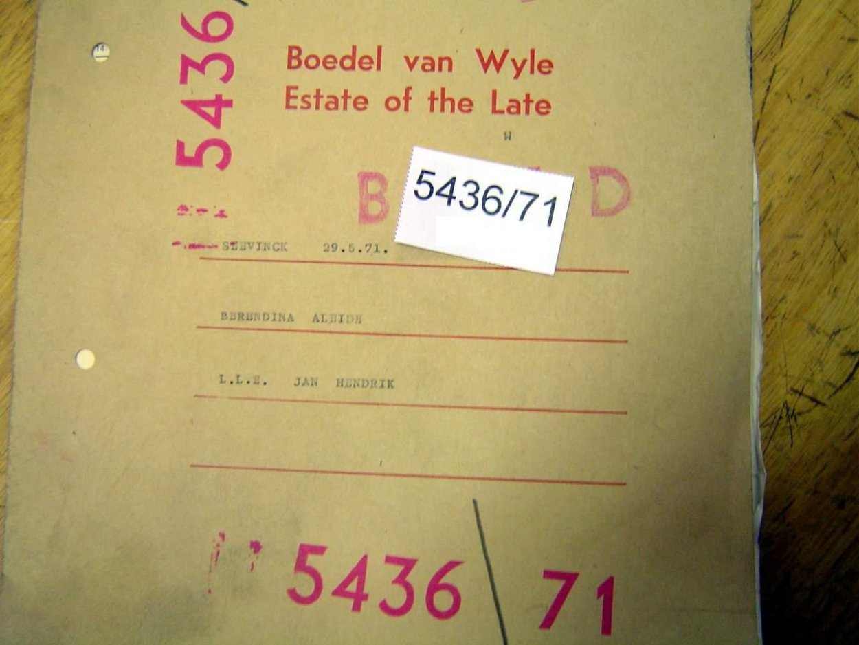 5436-71 SEEVINCK Berendina Aleide a