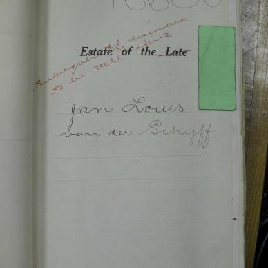 SCHYFF Jan Louis VAN DER - discovered still alive 22 Dec 1910