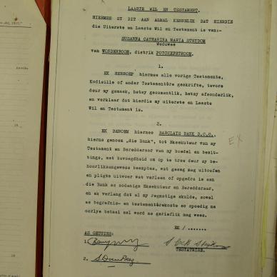 STRYDOM Susanna Catharina Maria nee OPPERMAN - oorlede 11 Okt 1965