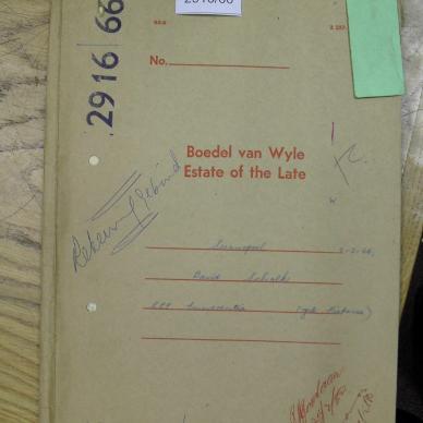 SWANEPOEL David Schalk - died 9 March 1966