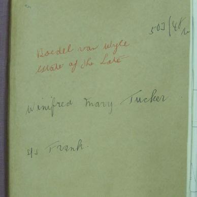 TUCKER Winifred Mary nee GILL - died 27 Jan 1948