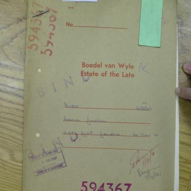 VENTER Susara Jacoba nee KRUGER - oorlede  23 Mei 1967
